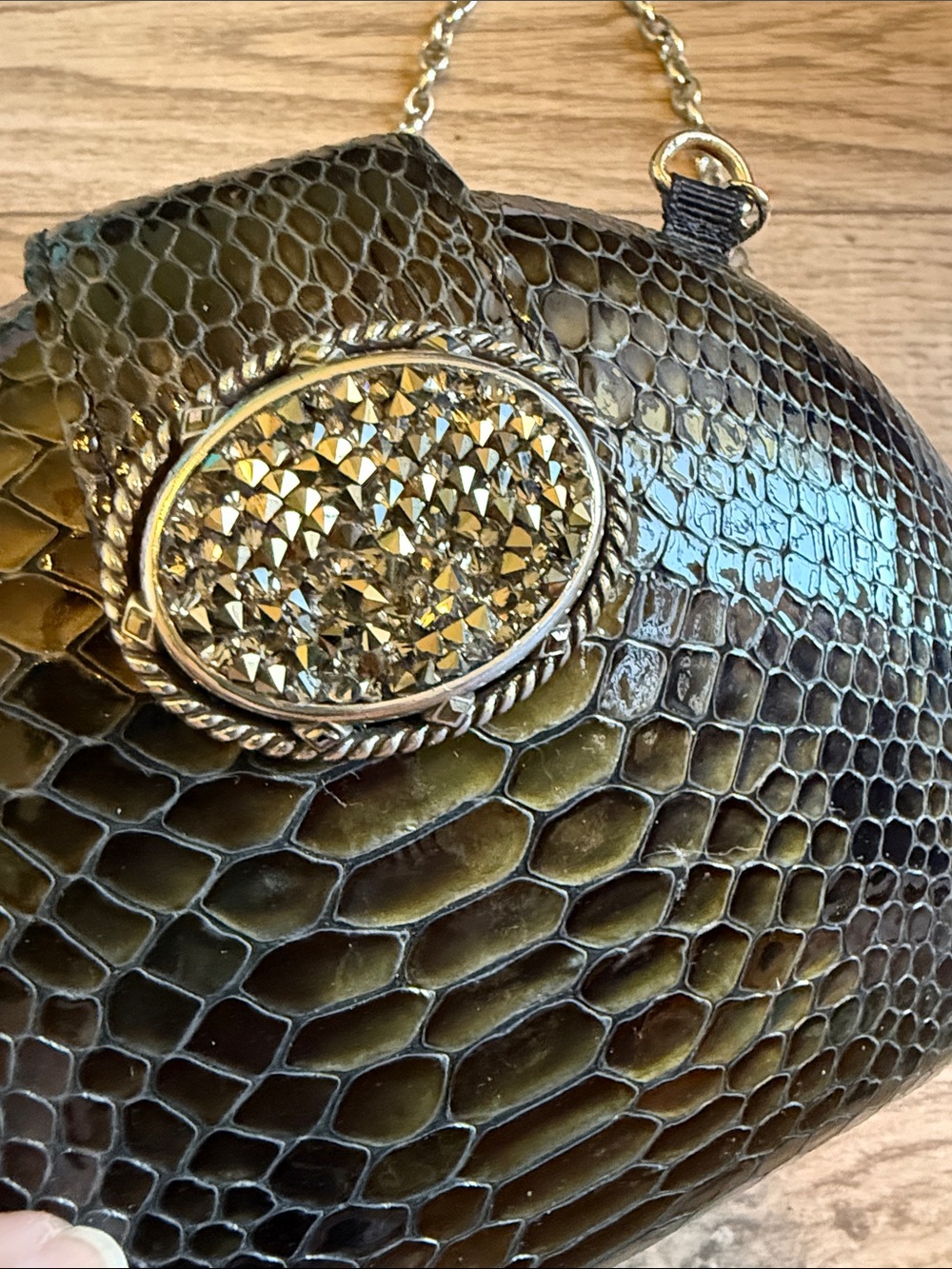Brighton Midanuiere snakeskin evening bag - Picture 12 of 14